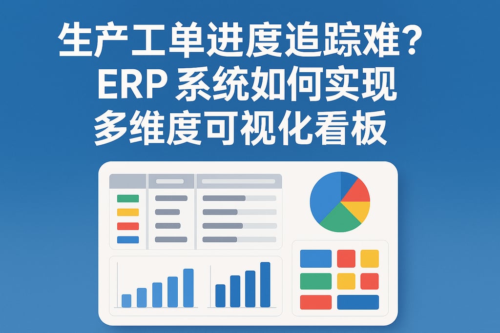 生产工单进度追踪难？ERP 系统如何实现多维度可视化看板